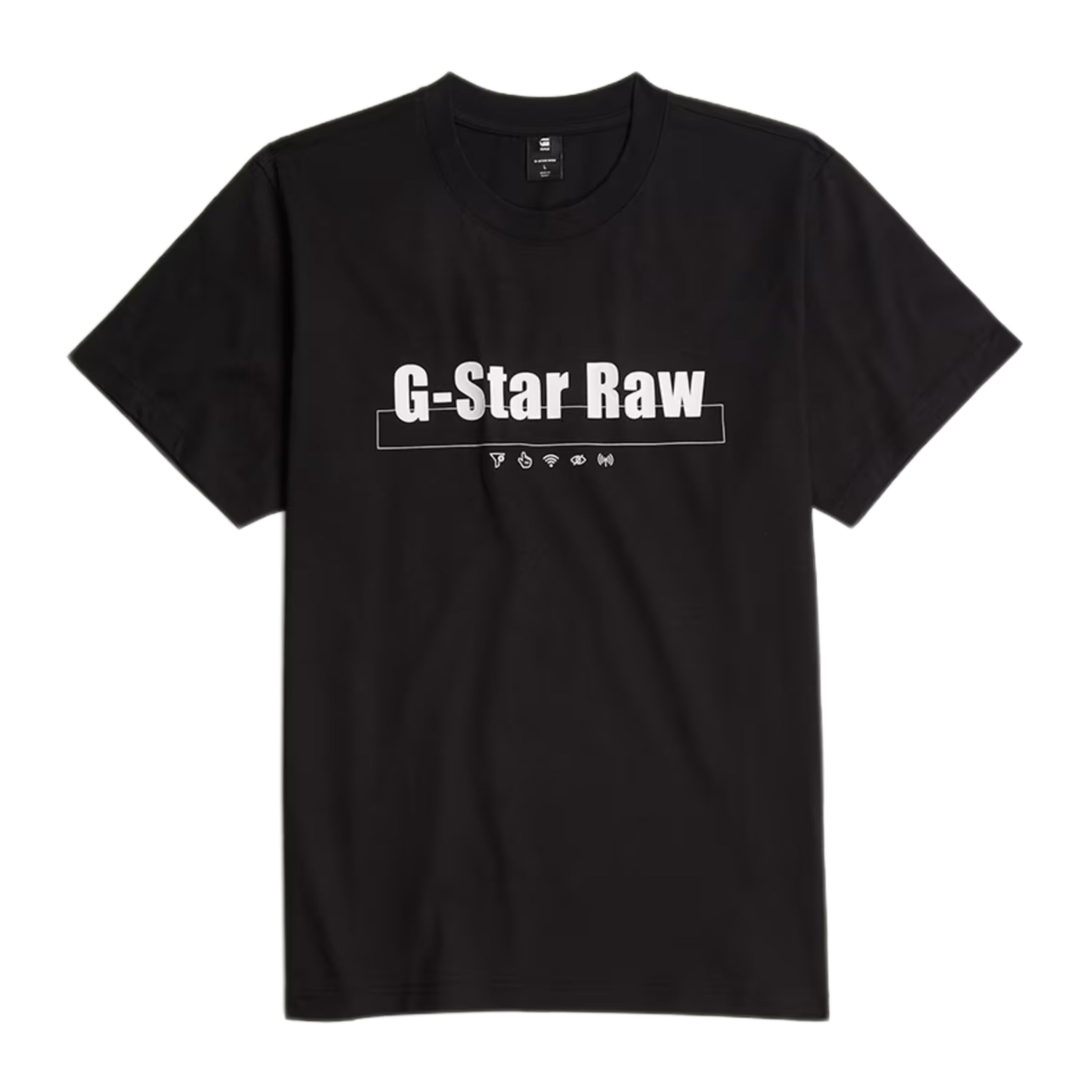 G-Star T-Shirt Symbols Print Dark Black